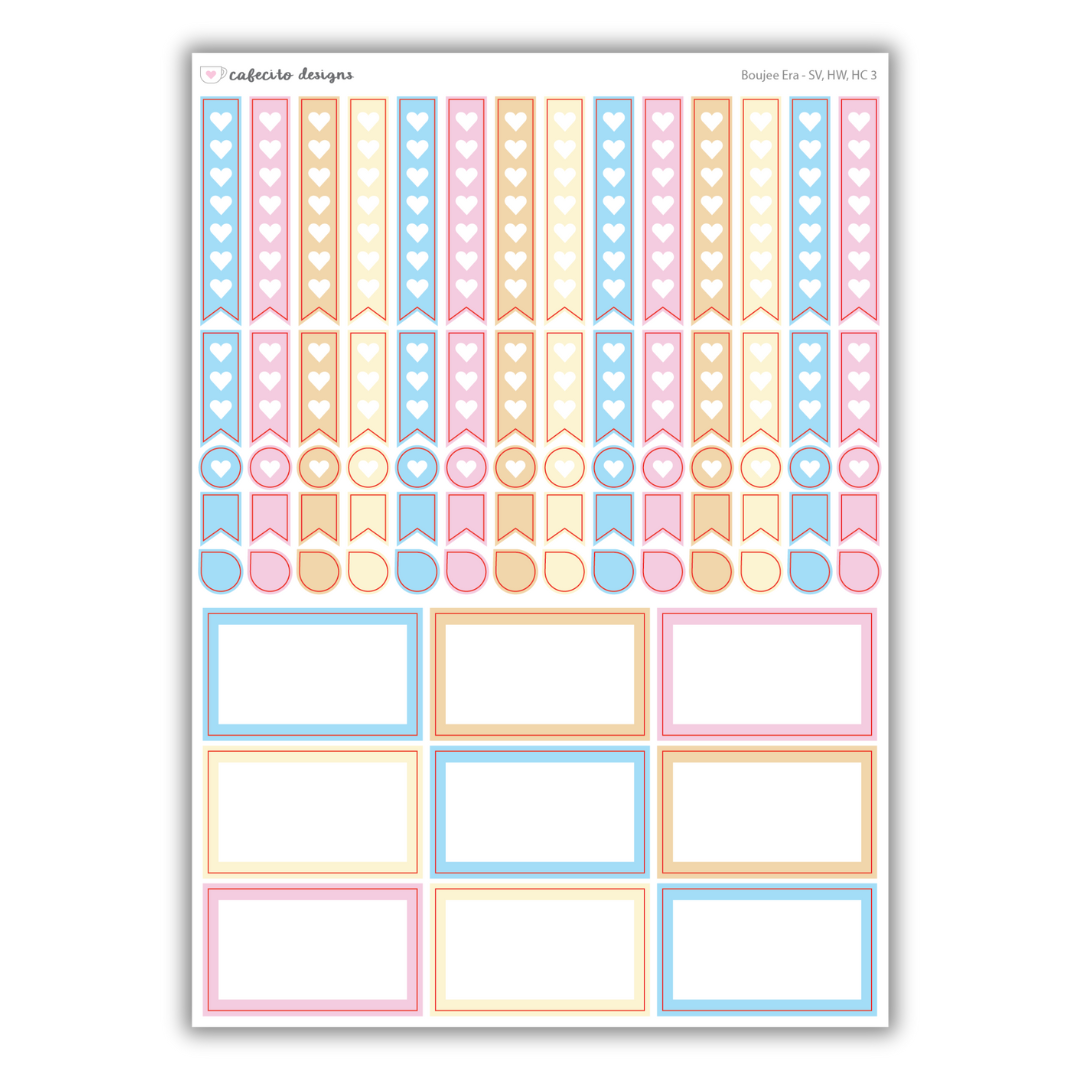 Boujee Era - Hobonichi Weeks Functional Stickers