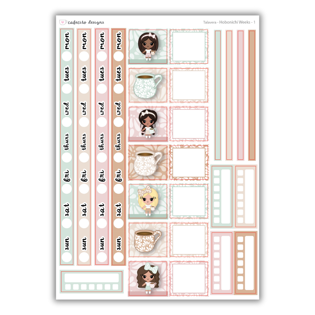 Talavera - Hobonichi Weeks Functional Stickers