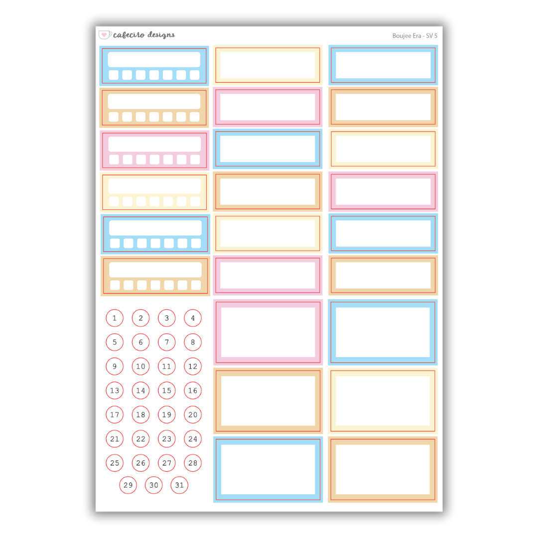 Boujee Era - Standard Vertical Functional Stickers