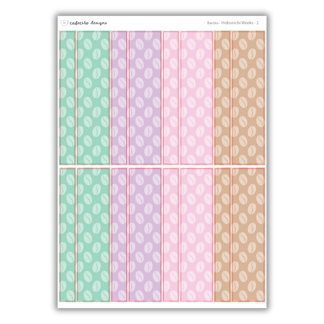 Barista - Hobonichi Weeks Functional Stickers