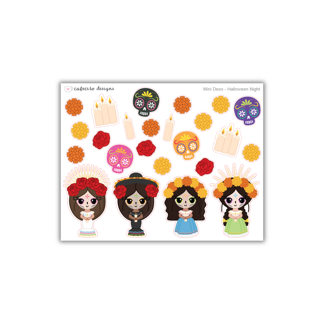 Dia de los Muertos - Mini Deco Sticker Sheet