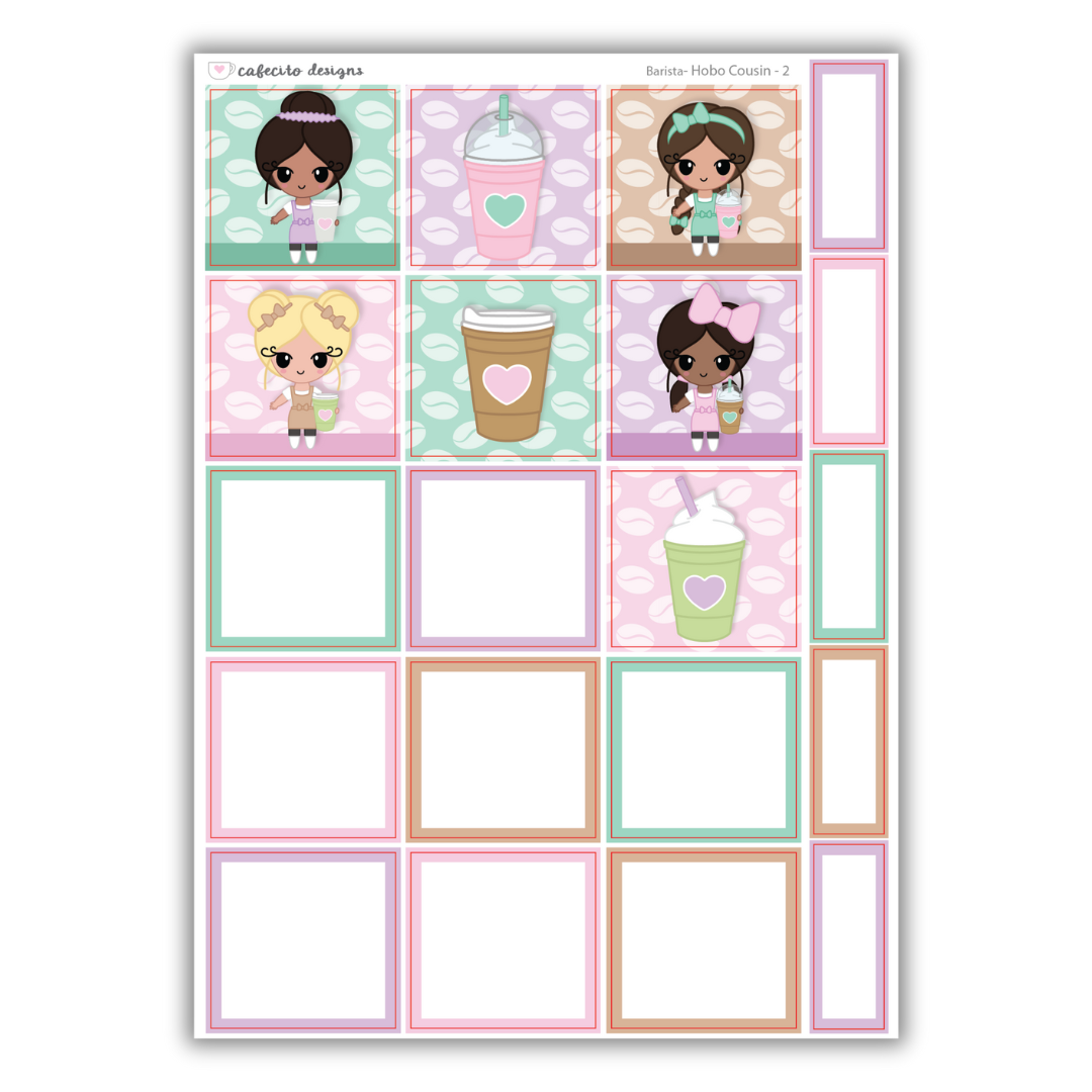 Barista - Hobonichi Cousin Functional Stickers