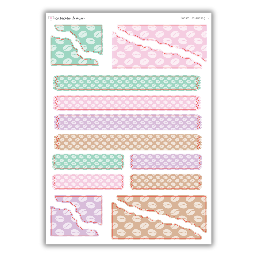 Barista - Journaling Functional Stickers