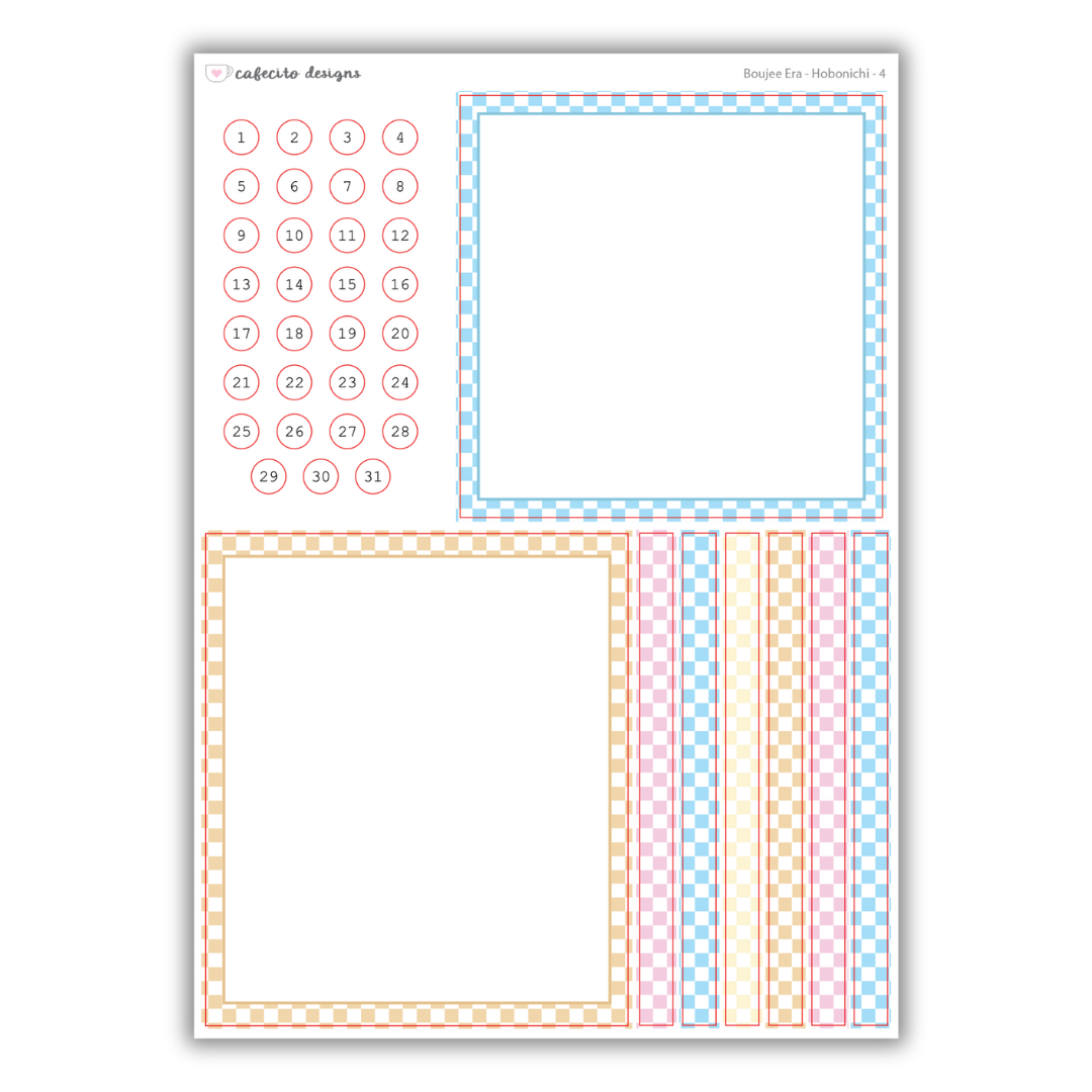 Boujee Era - Hobonichi Weeks Functional Stickers