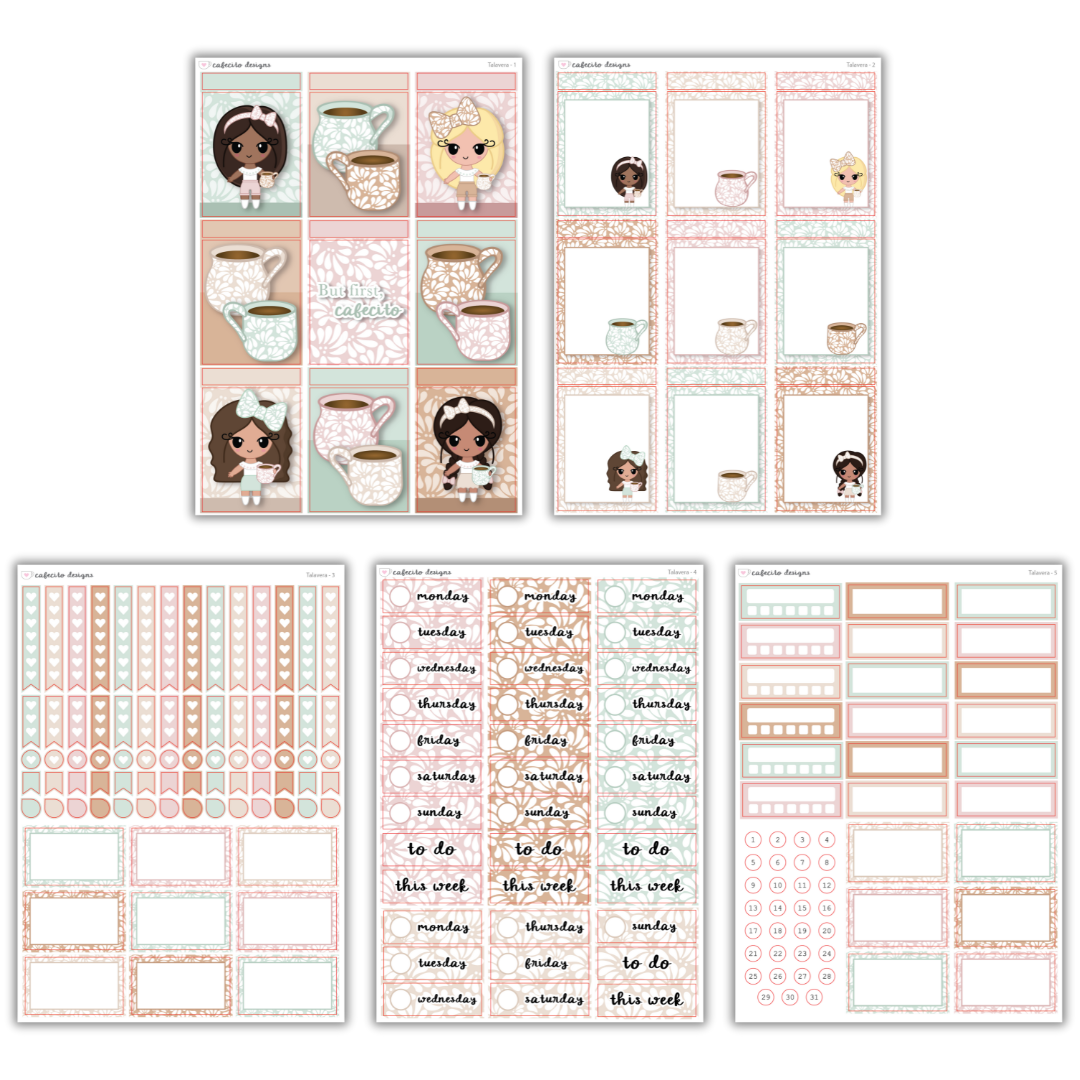 Talavera - Standard Vertical Functional Stickers