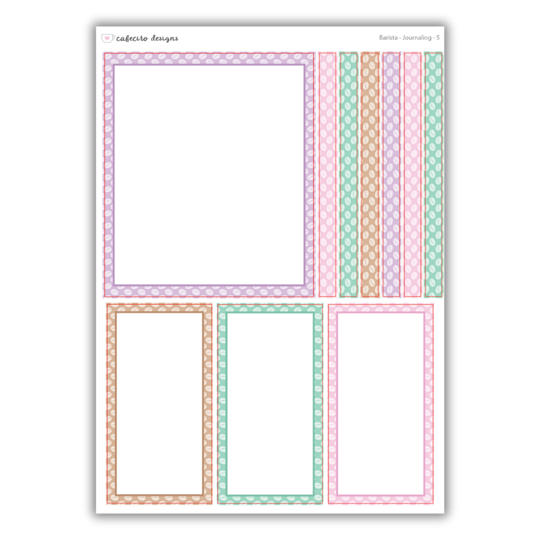 Barista - Journaling Functional Stickers