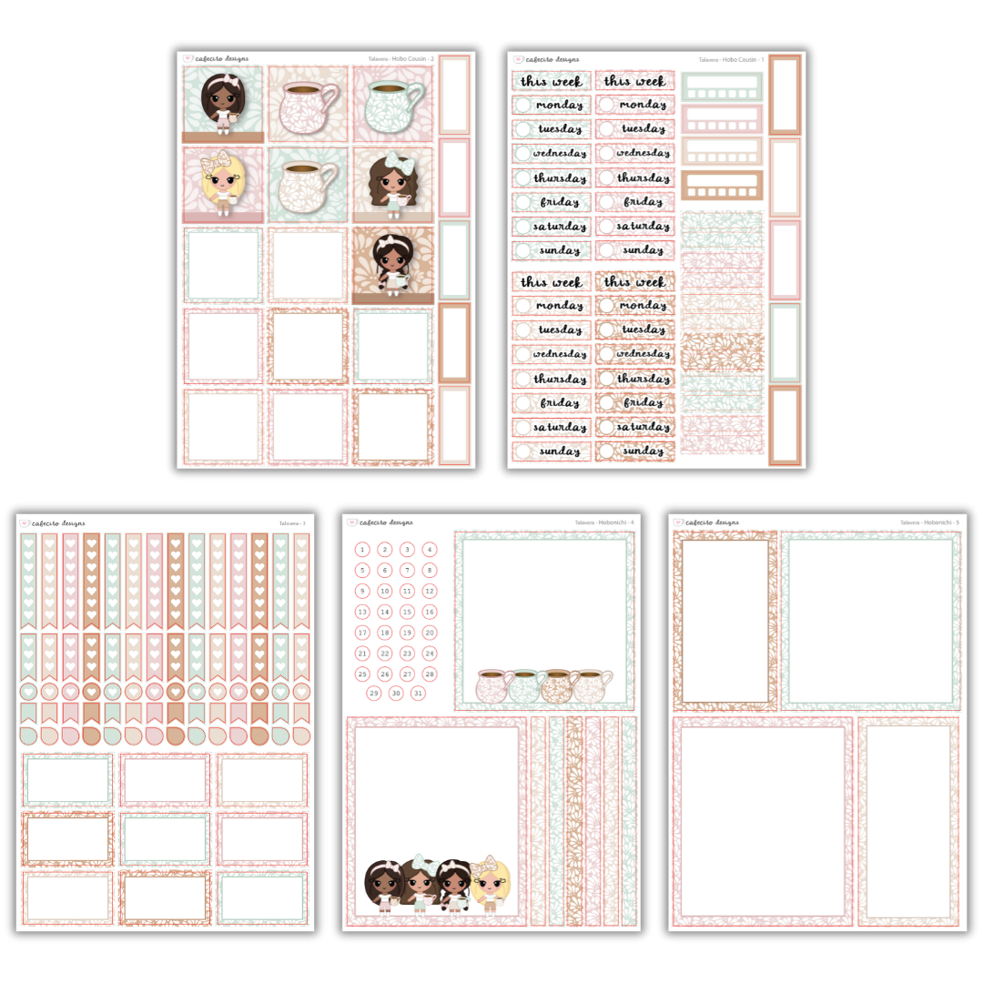Talavera - Hobonichi Cousin Functional Stickers