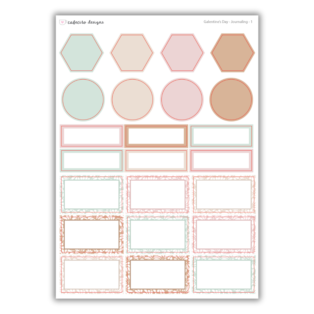 Talavera - Journaling Functional Stickers