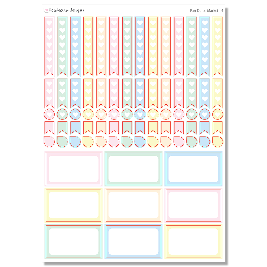 Pan Dulce Market - Checklists, Dots, Drops, Flags, & Half Boxes
