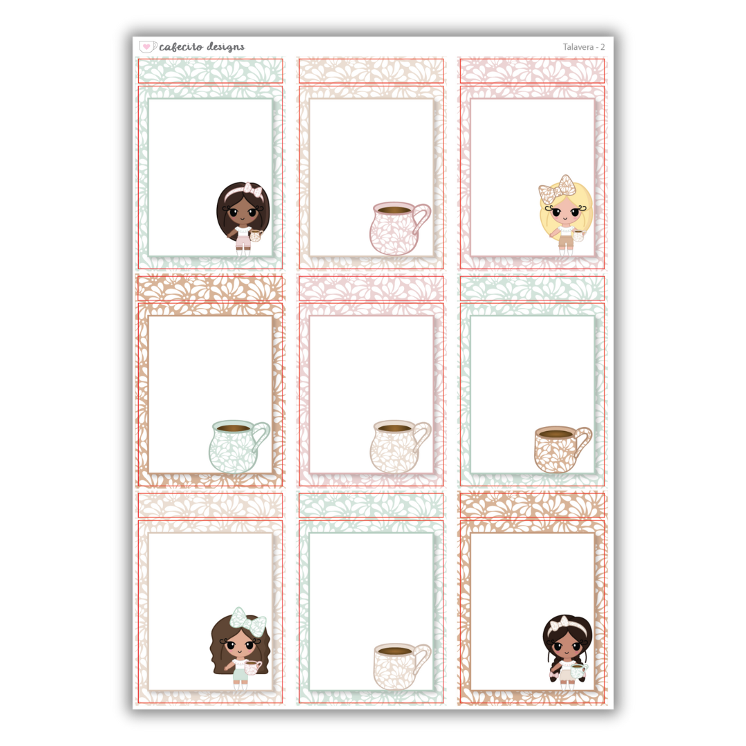 Talavera - Standard Vertical Functional Stickers
