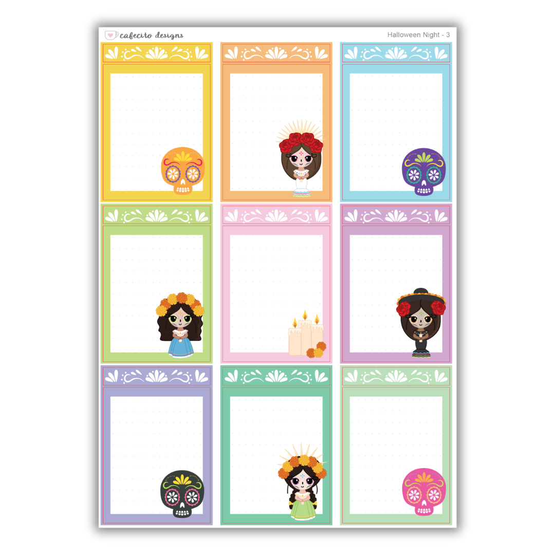 Dia de los Muertos - Full Box with Border 3