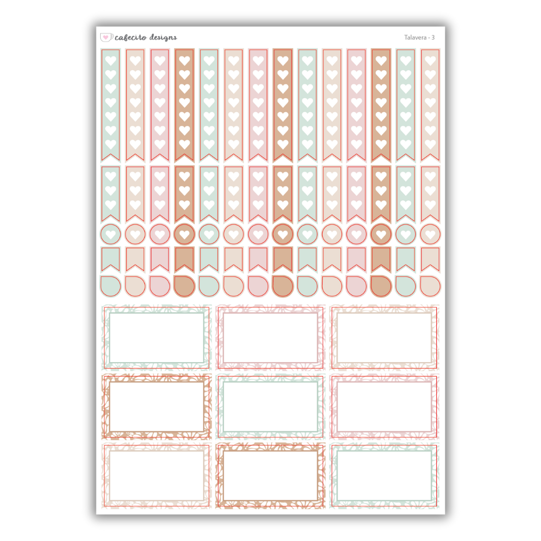 Talavera - Hobonichi Cousin Functional Stickers