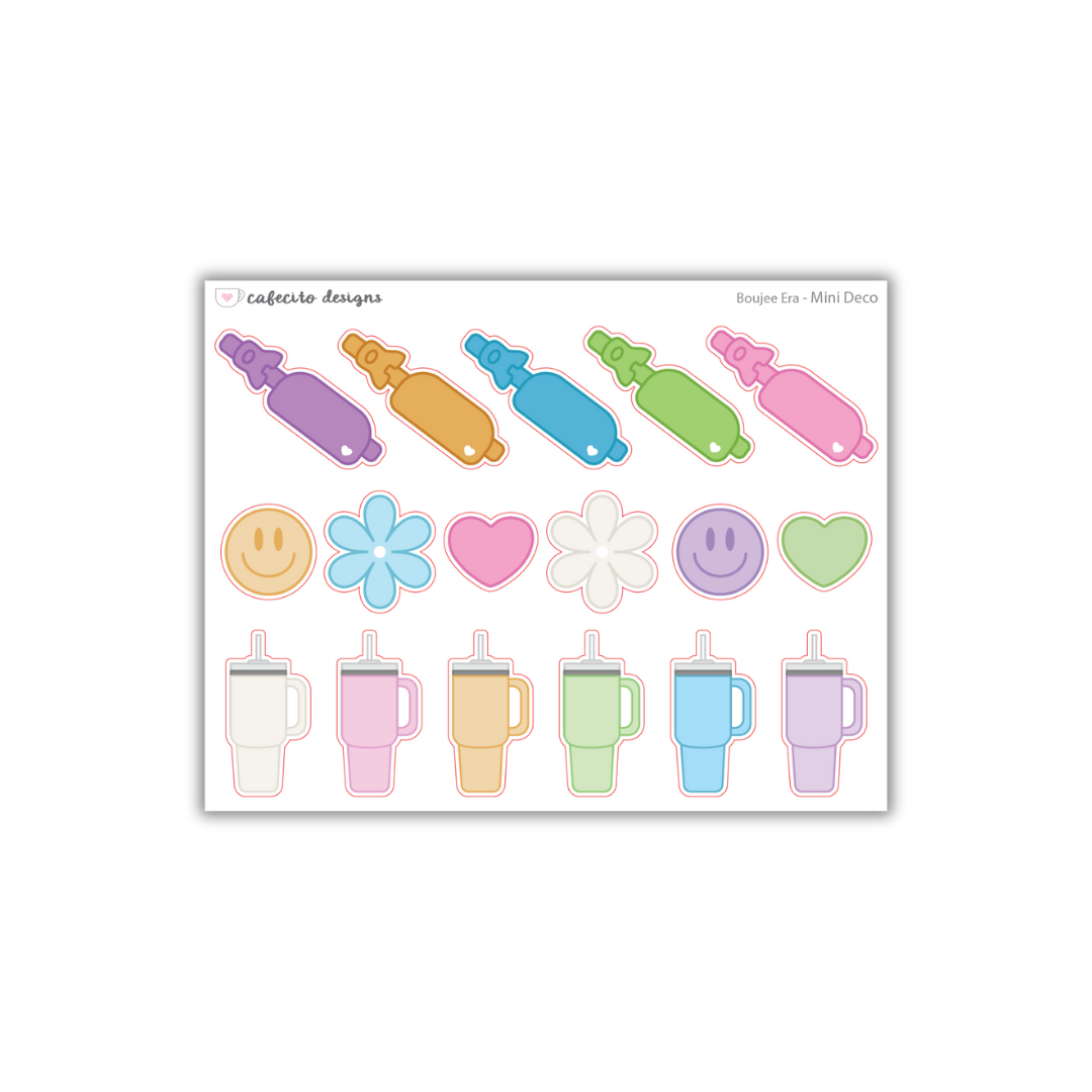 Boujee Era - Mini Deco Sticker Sheet