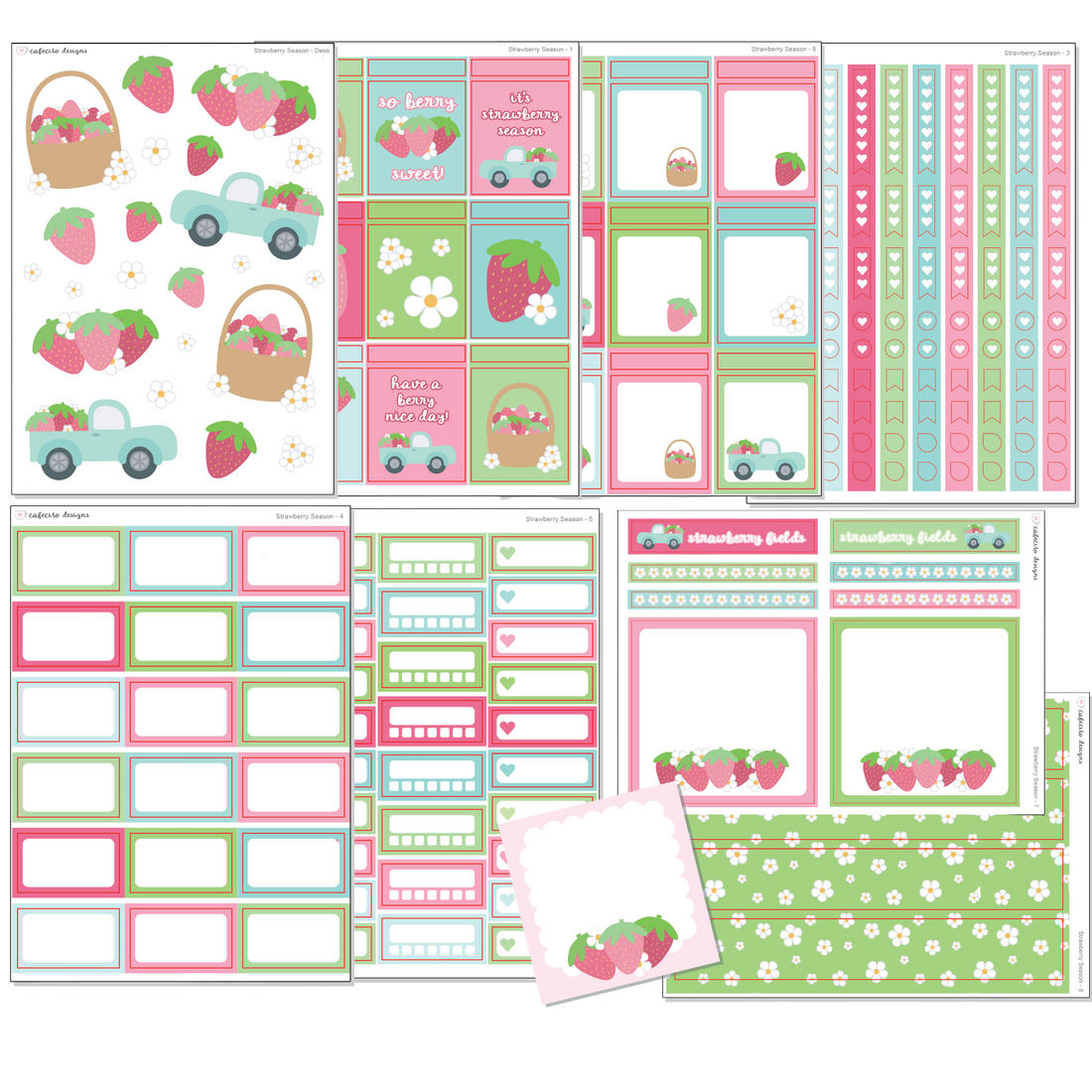 Strawberry Season - Sticker Kit