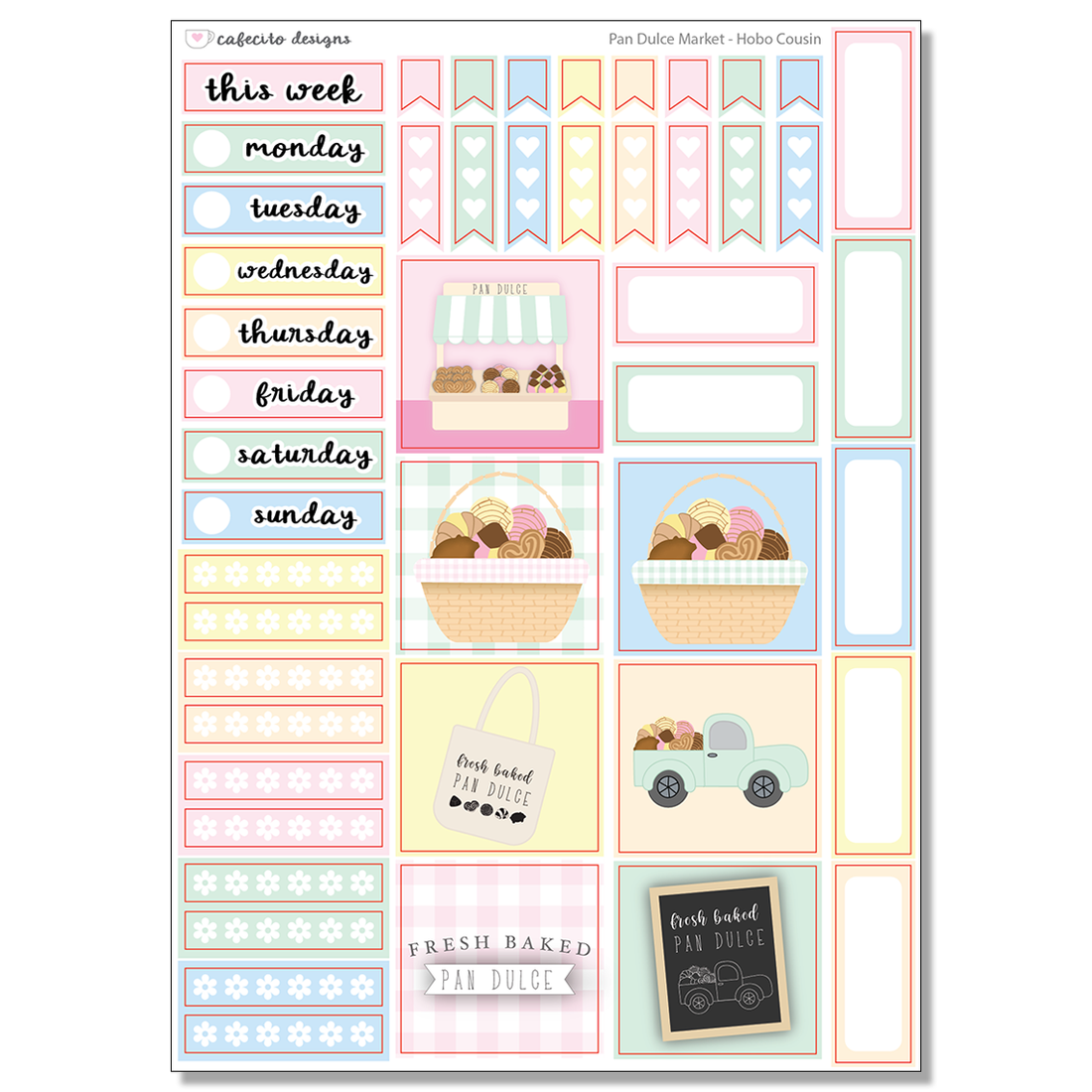 Pan Dulce Market - COUSIN Functional Stickers