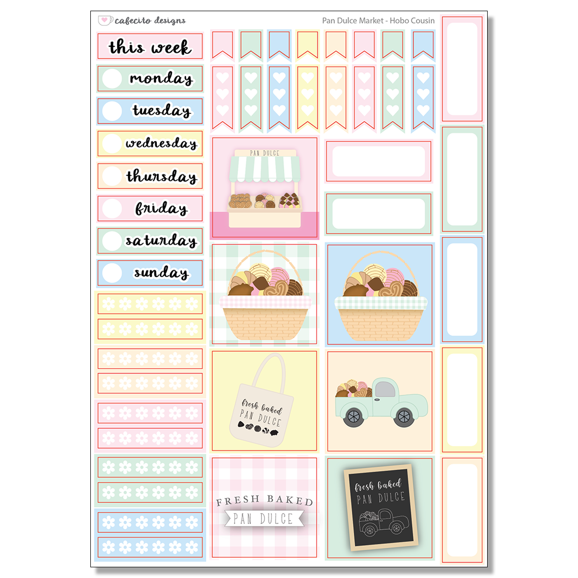 Pan Dulce Market - COUSIN Functional Stickers