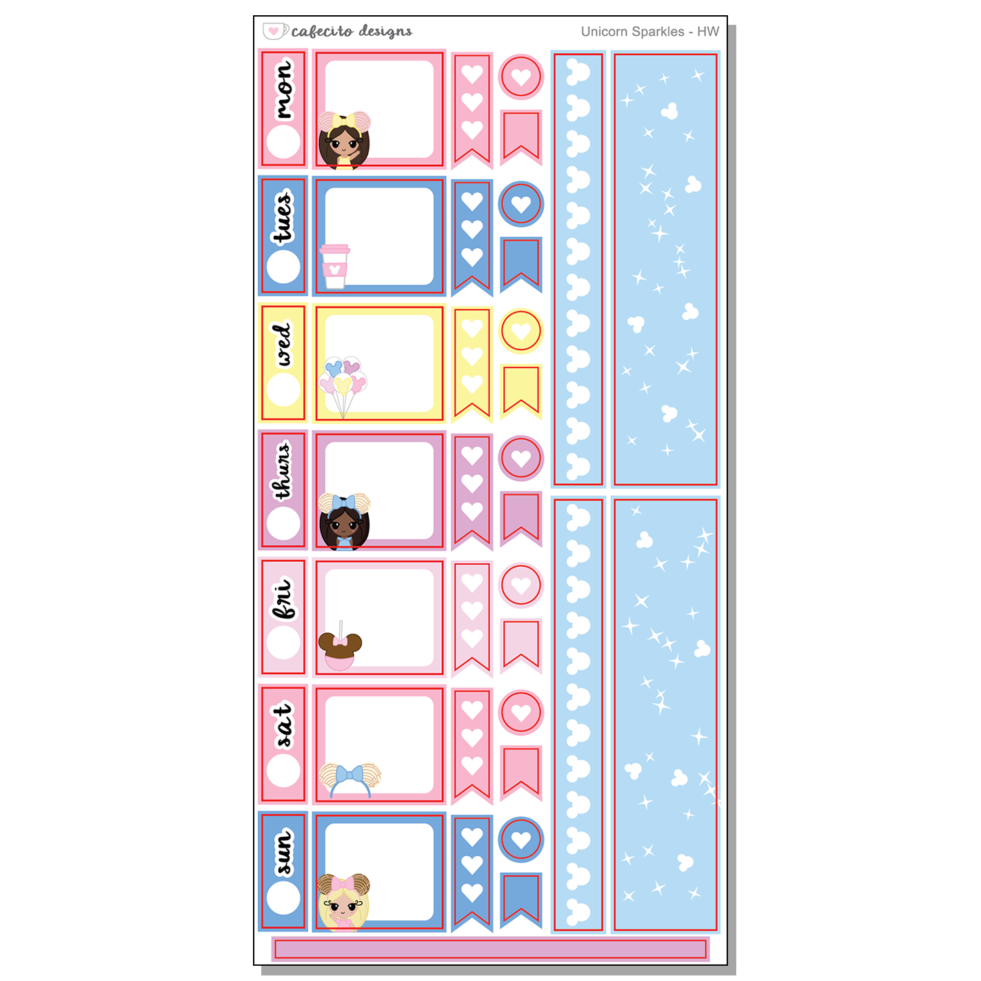 Pan Dulce Land - Hobonichi WEEKS Functional Stickers