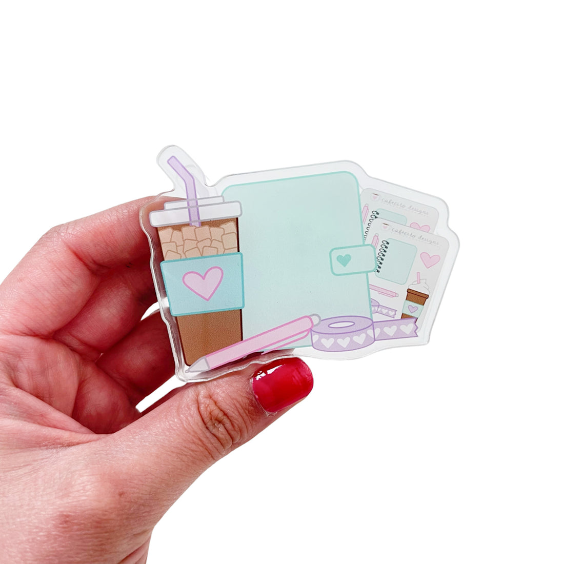 Planners & Coffee Things - Acrylic Paper Clip