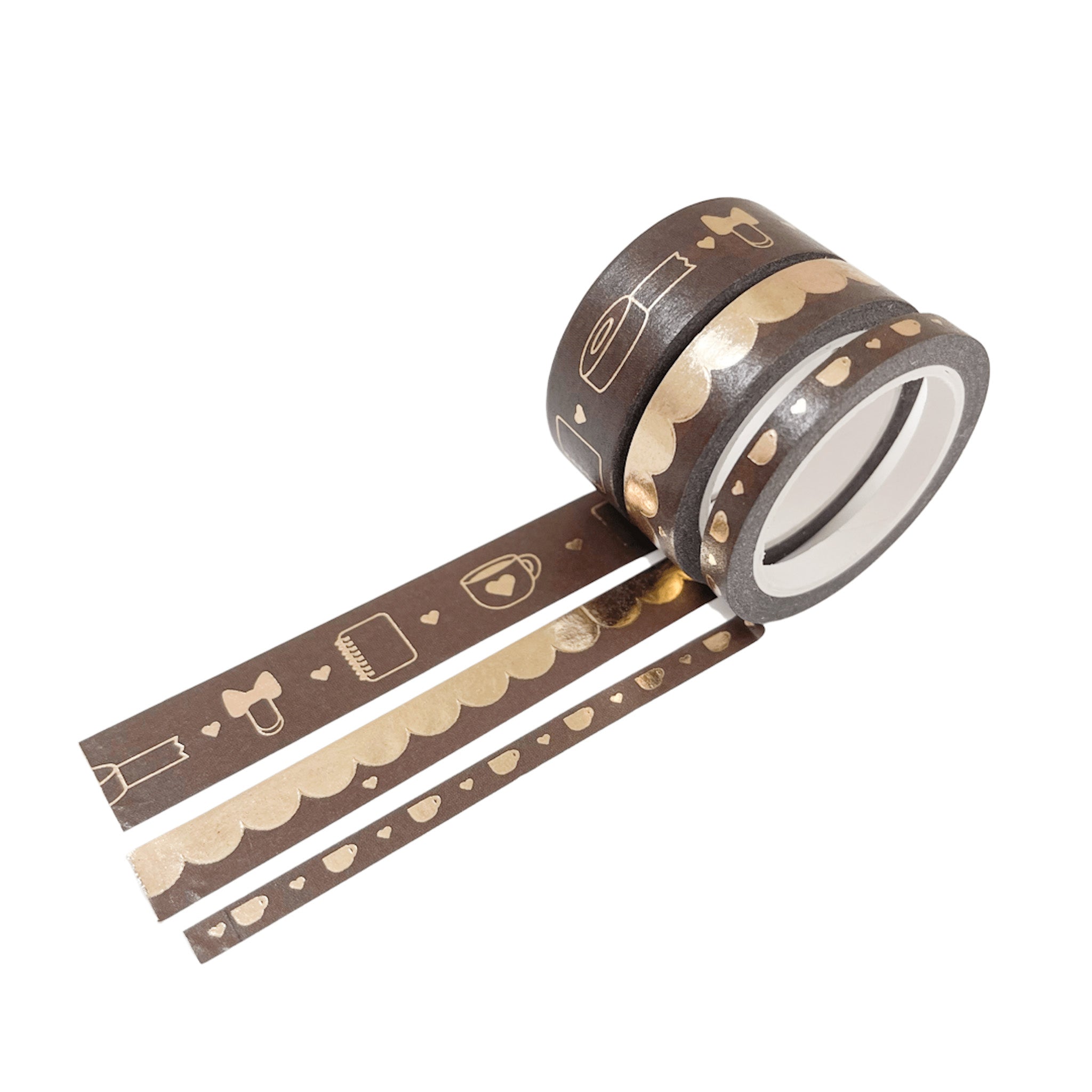 Gold Foil Washi Tape Collection: 8 sets to choose from