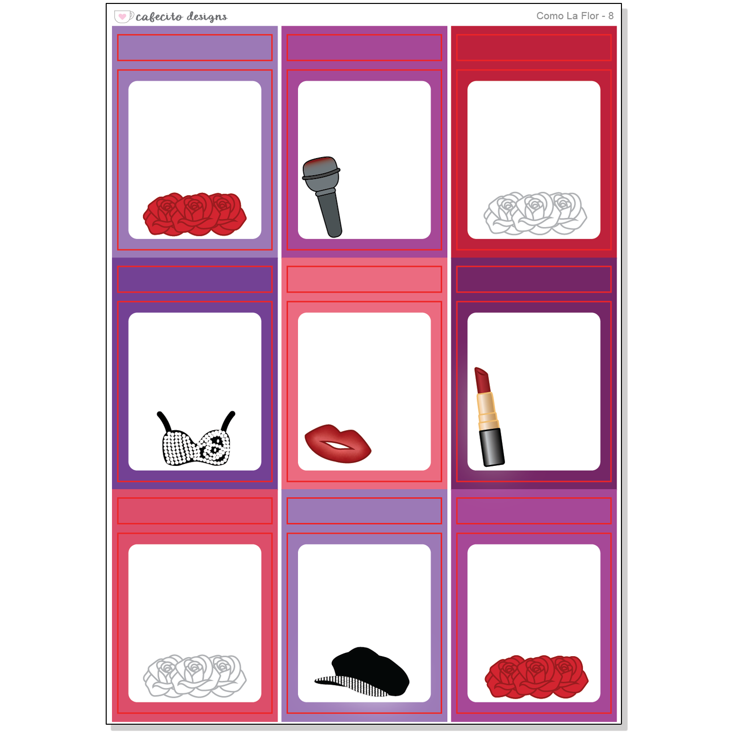 Como La Flor - Functional Stickers