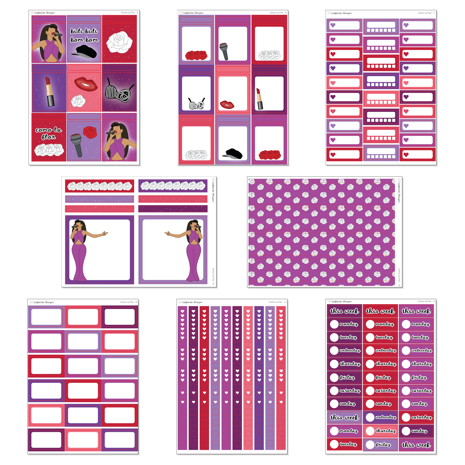 Como La Flor - Functional Stickers