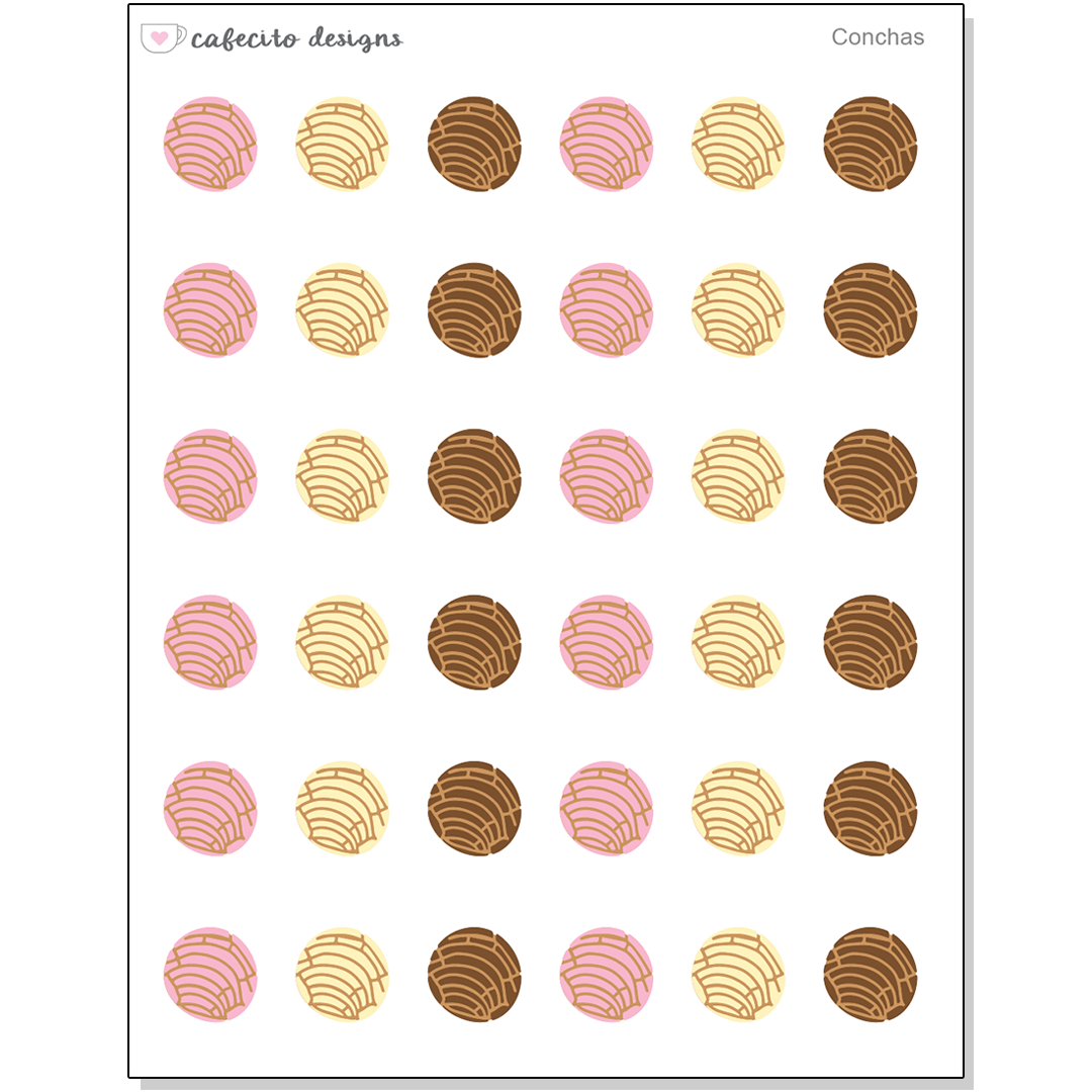Conchas - Mini Deco Sticker Sheet