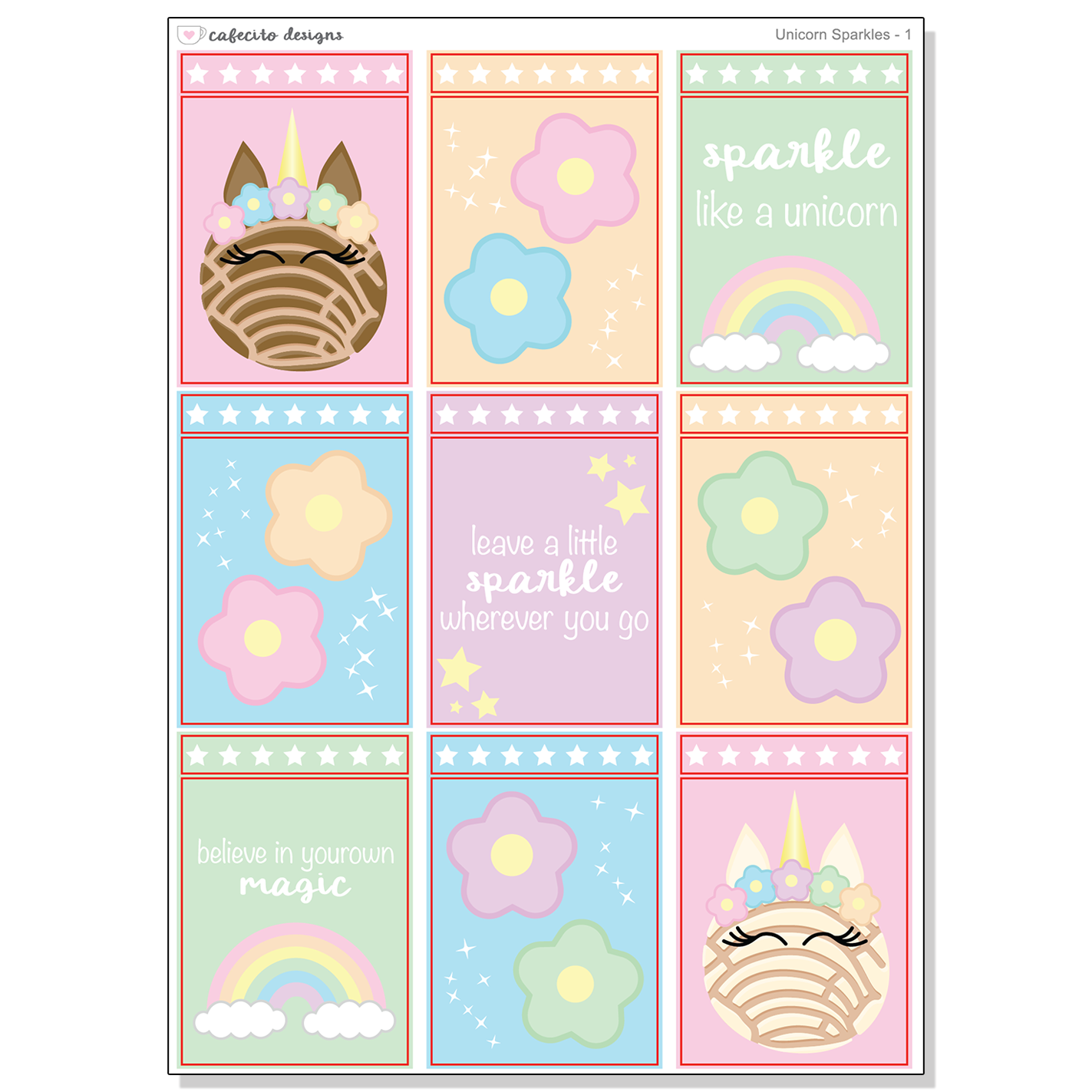 Unicorn Sparkles - Full Boxes with Deco