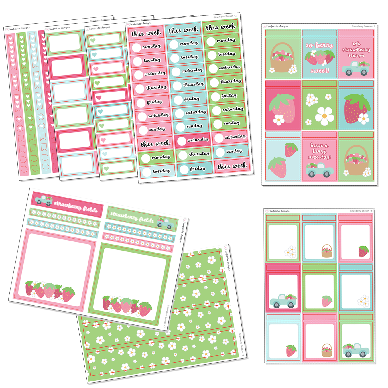Strawberry Season - Functional Stickers