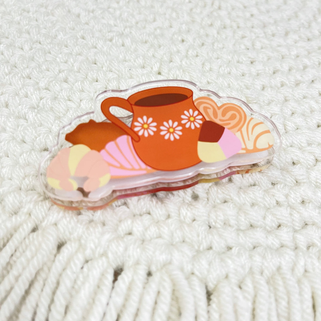 Pan y Cafecito - Acrylic Paper Clip