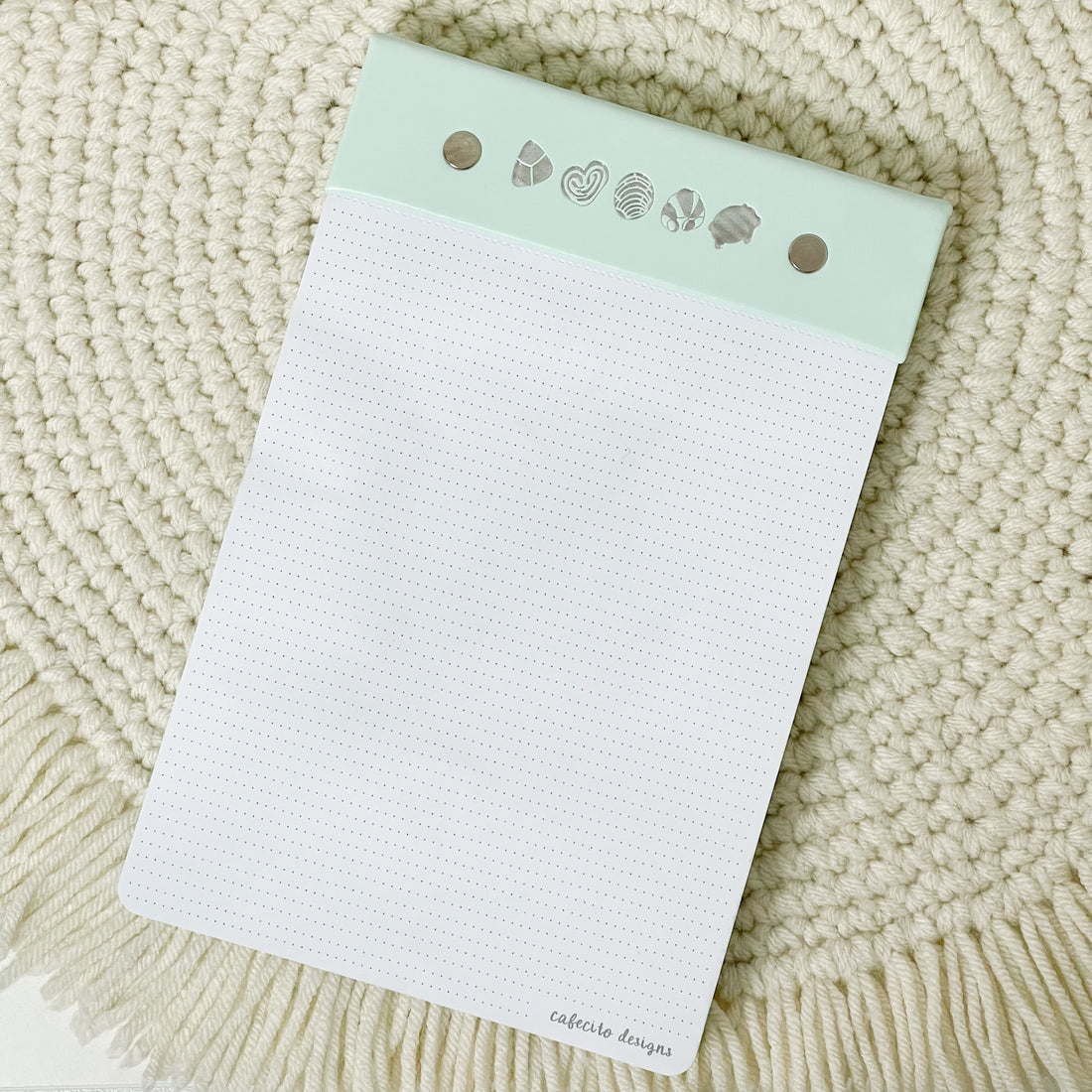 Mint - Pan Dulce Vegan Leather Notepad