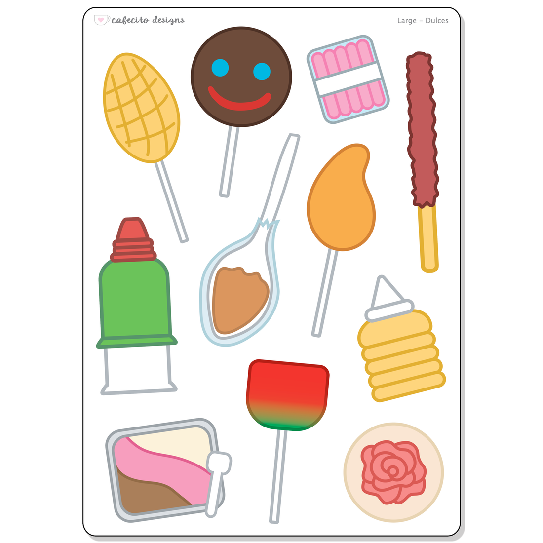 Dulces - Large Deco Sticker Sheet