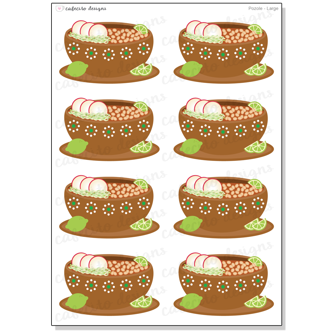 Pozole - Large Deco Sticker Sheet