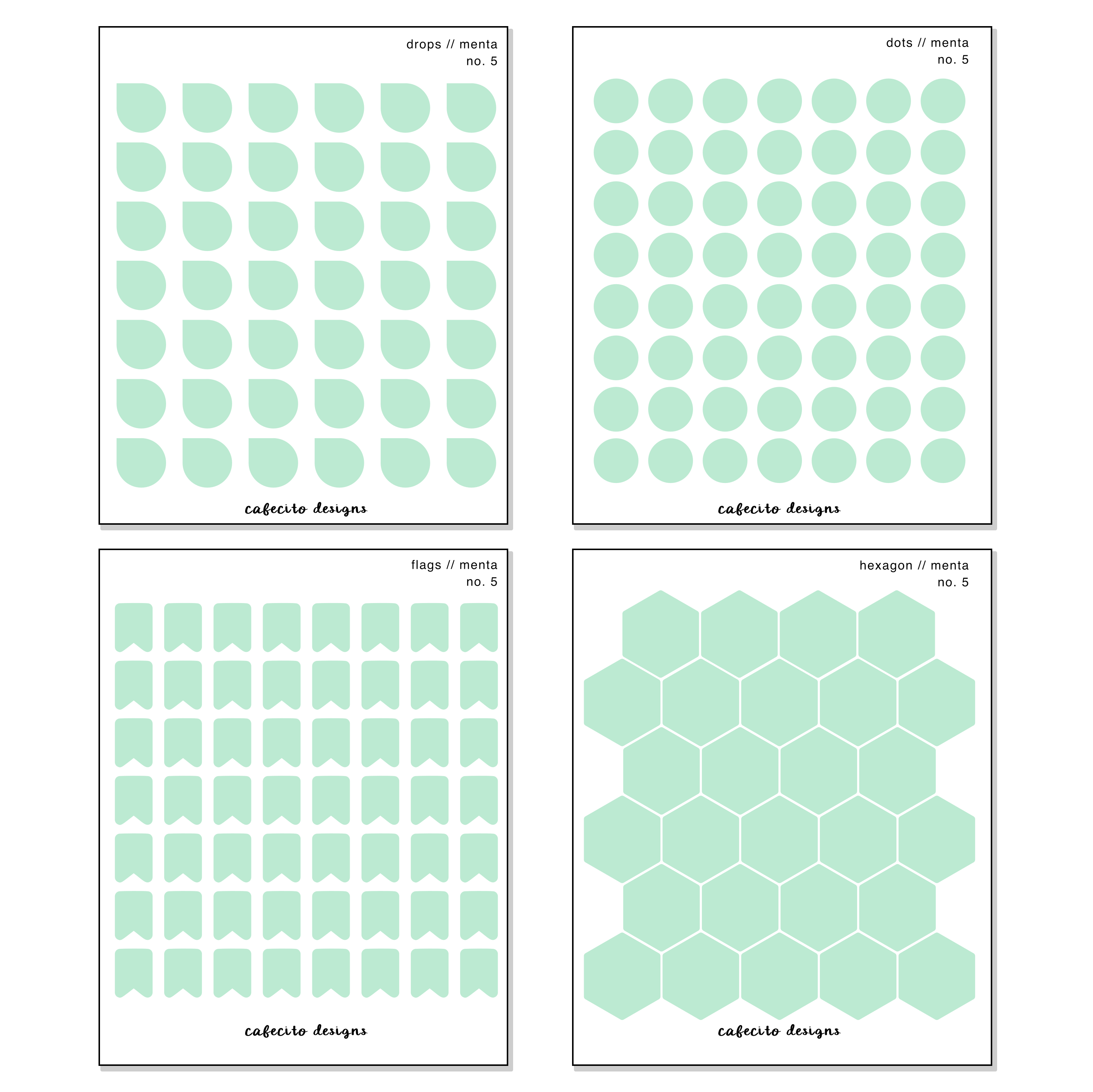 Menta - Transparent Sticker Sheet
