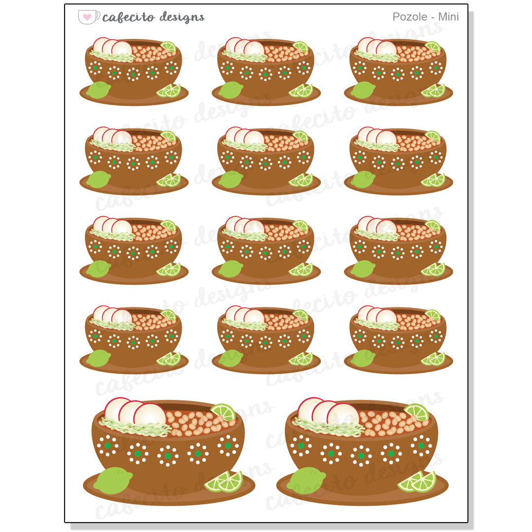 Pozole - Mini Deco Sticker Sheet