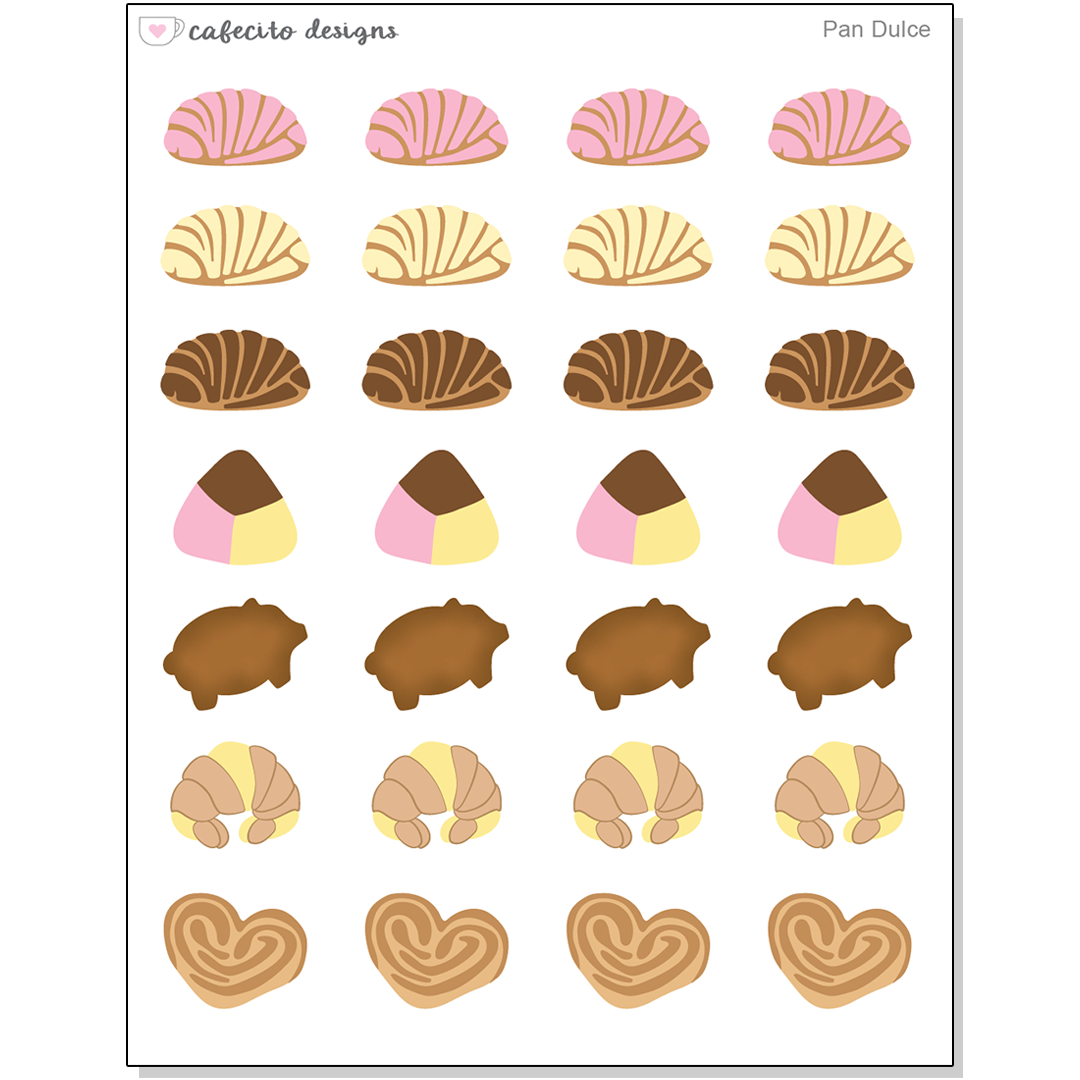 Pan Dulce - Mini Deco Sticker Sheet