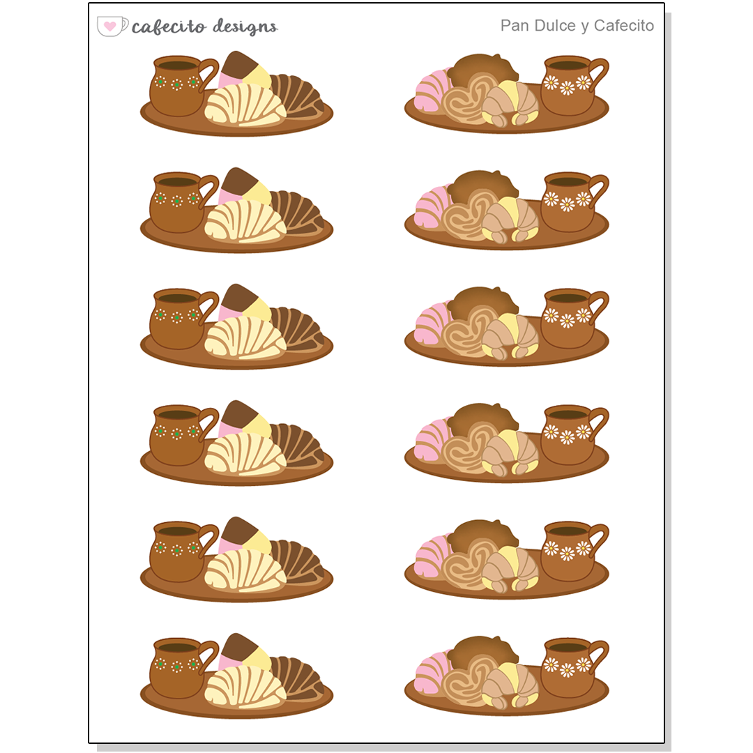 Pan y Cafecito - Mini Deco Sticker Sheet
