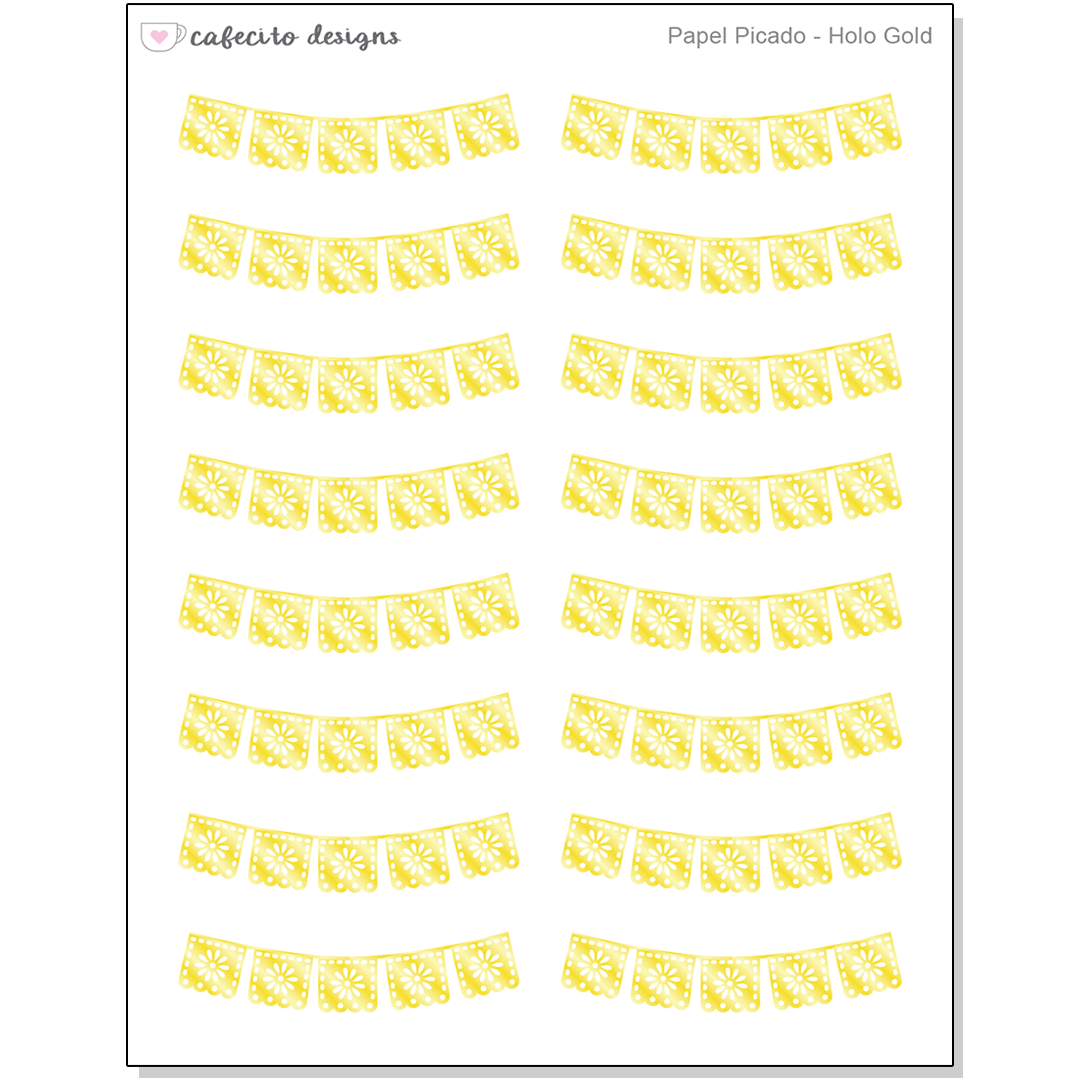 Papel Picado - Sticker Sheet