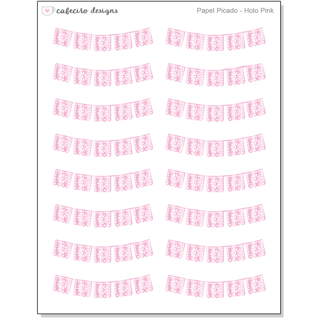 Papel Picado - Sticker Sheet