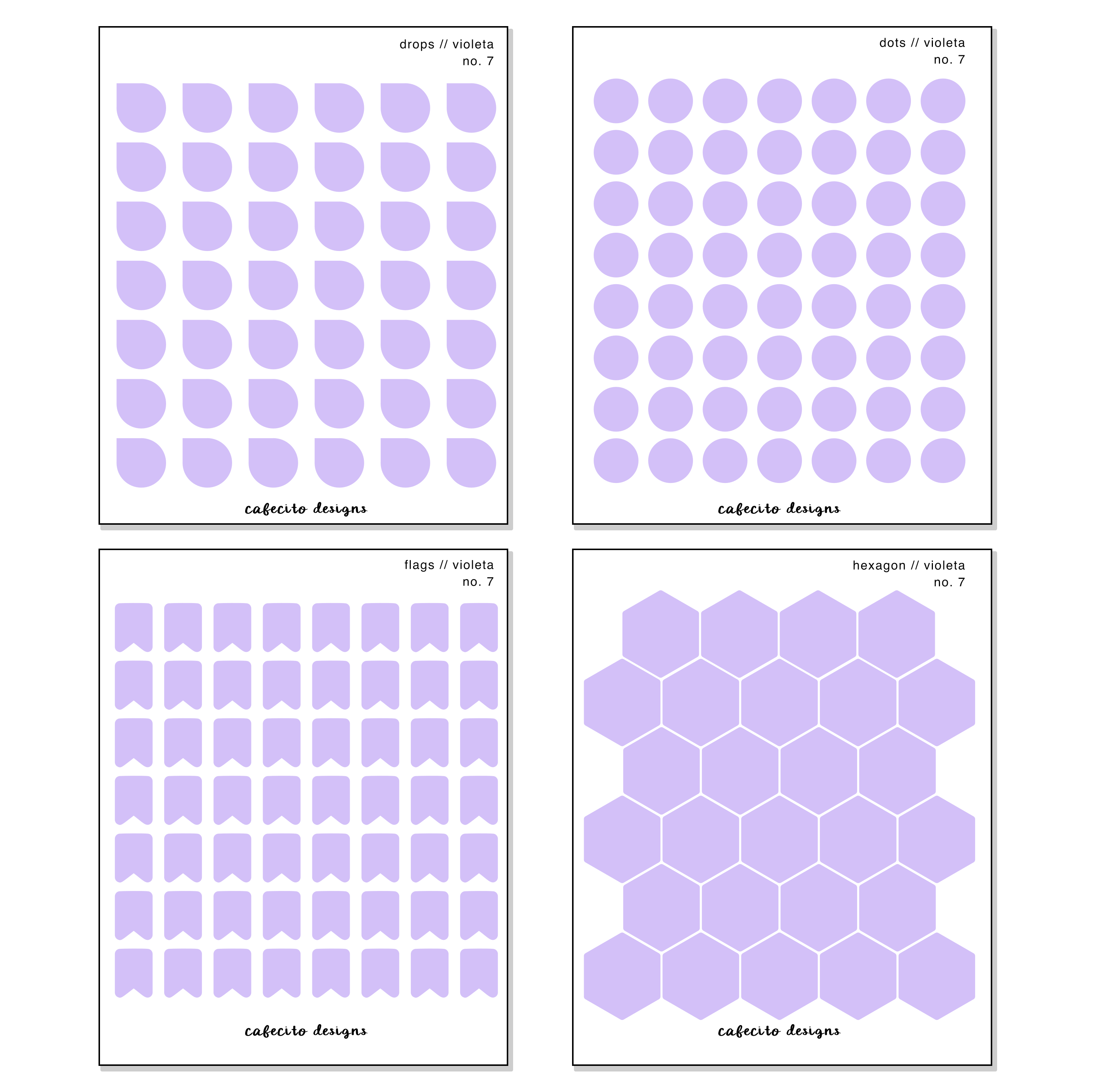 Violeta - Transparent Sticker Sheet