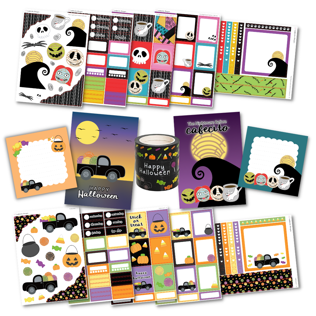 Nightmare Before Cafecito & Halloween - BUY ALL BUNDLE