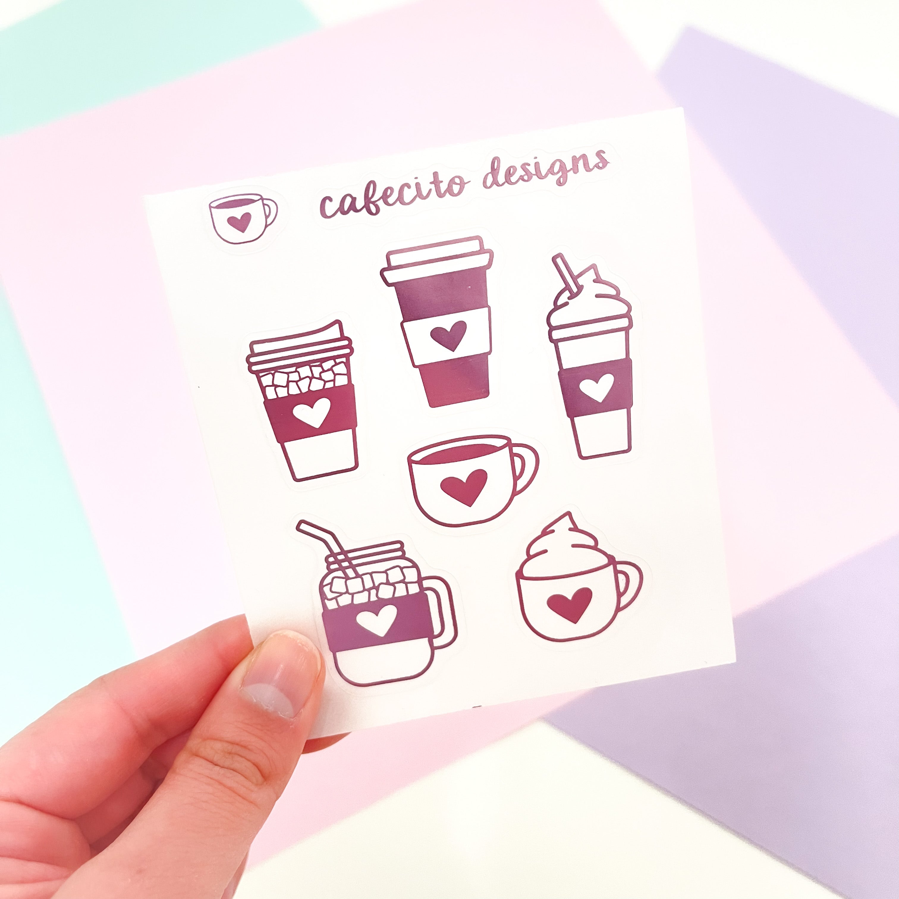 Coffee | Large Deco Foil Stickers