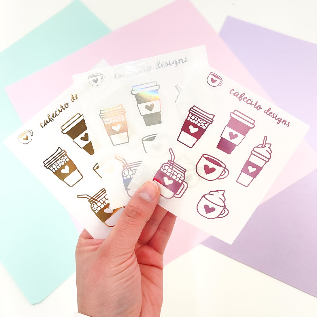 Coffee | Large Deco Foil Stickers