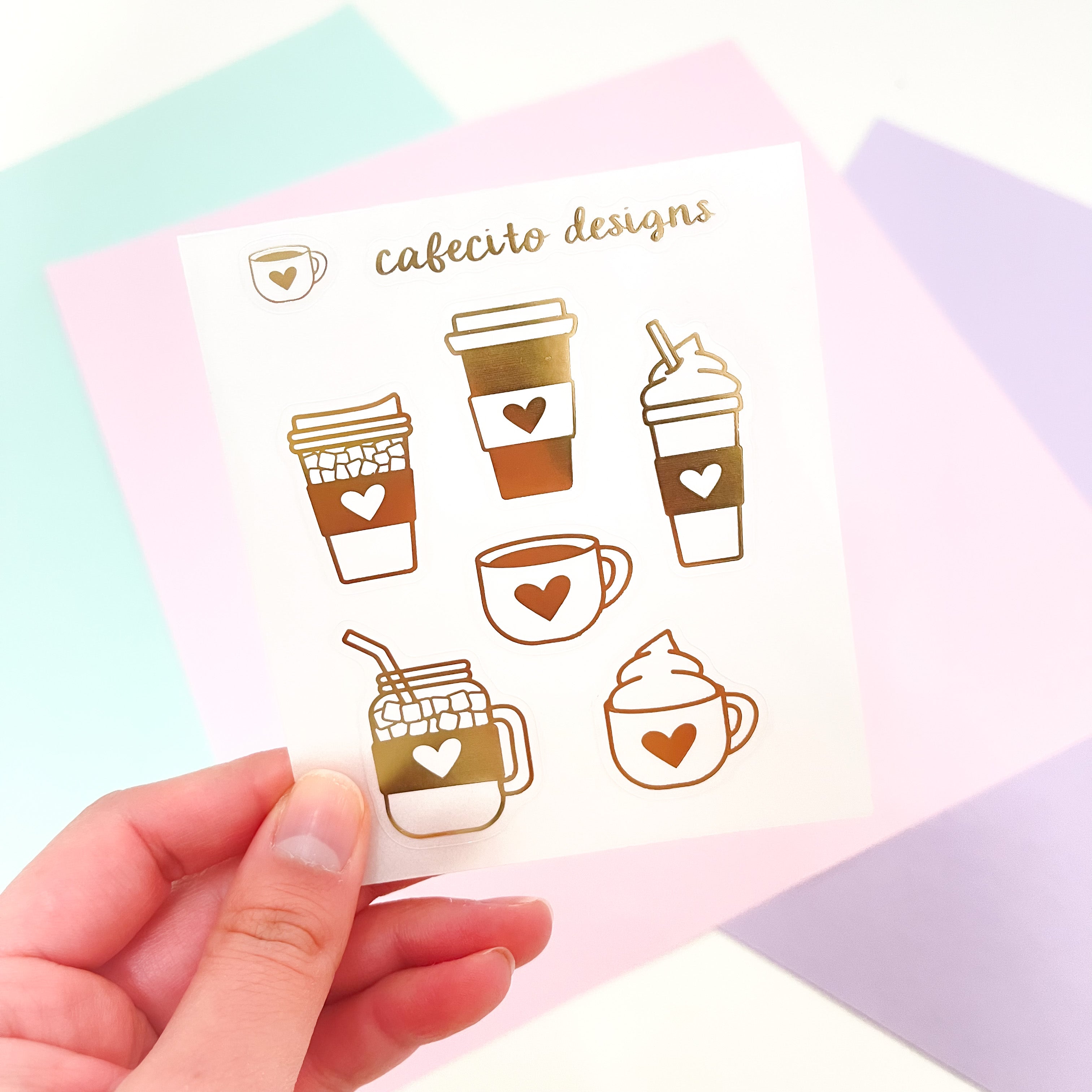 Coffee | Large Deco Foil Stickers