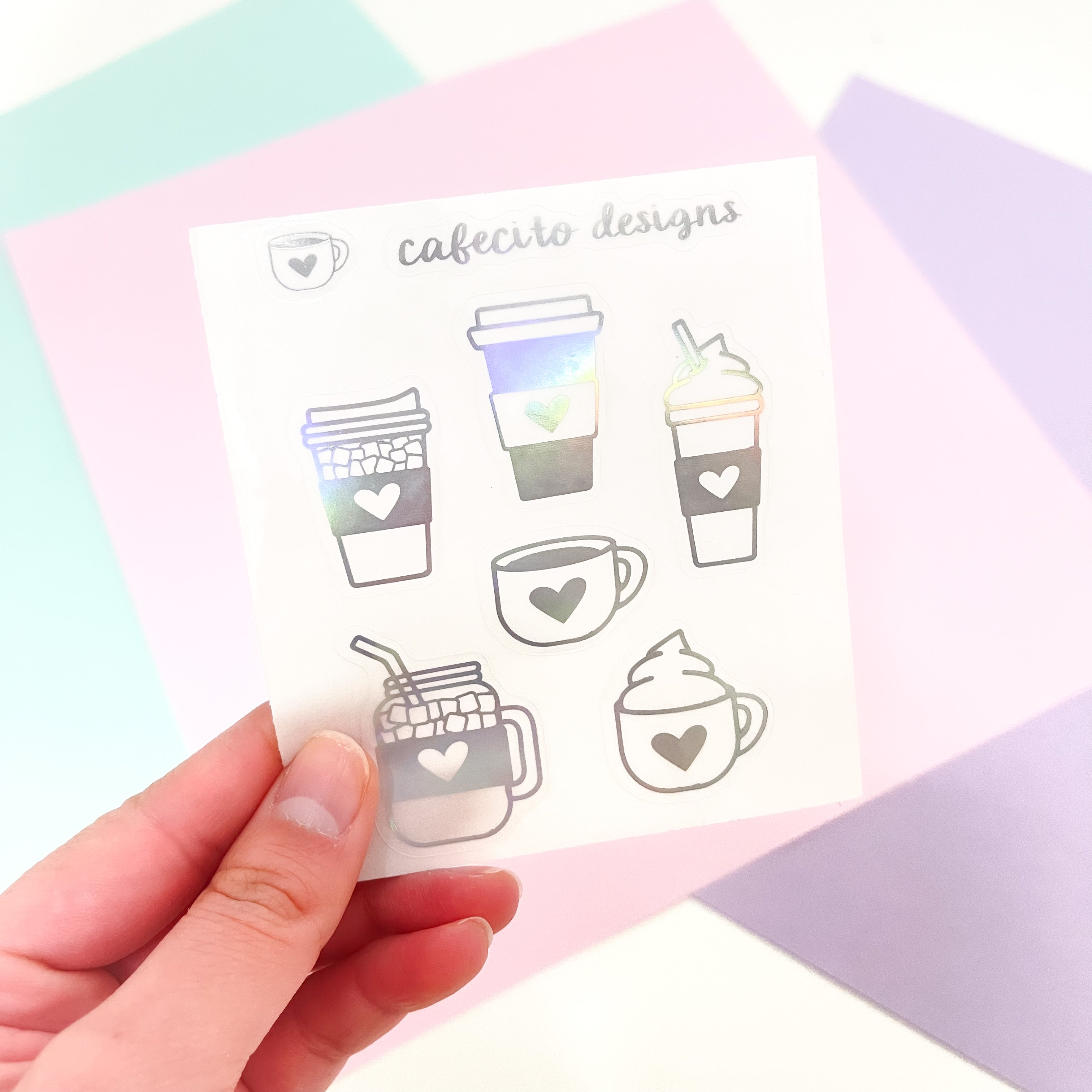 Coffee | Large Deco Foil Stickers