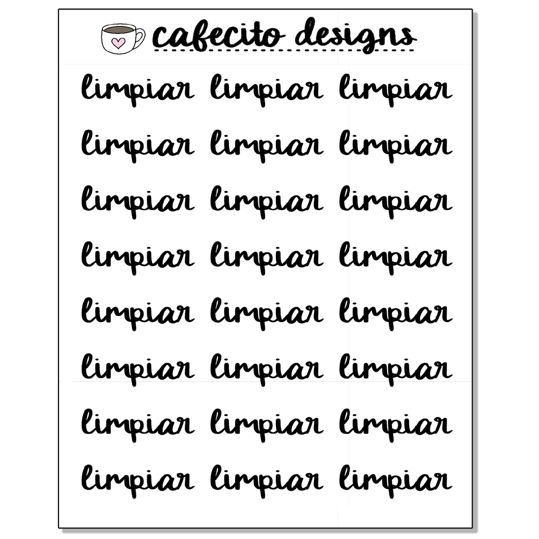 LIMPIAR - Script Sticker