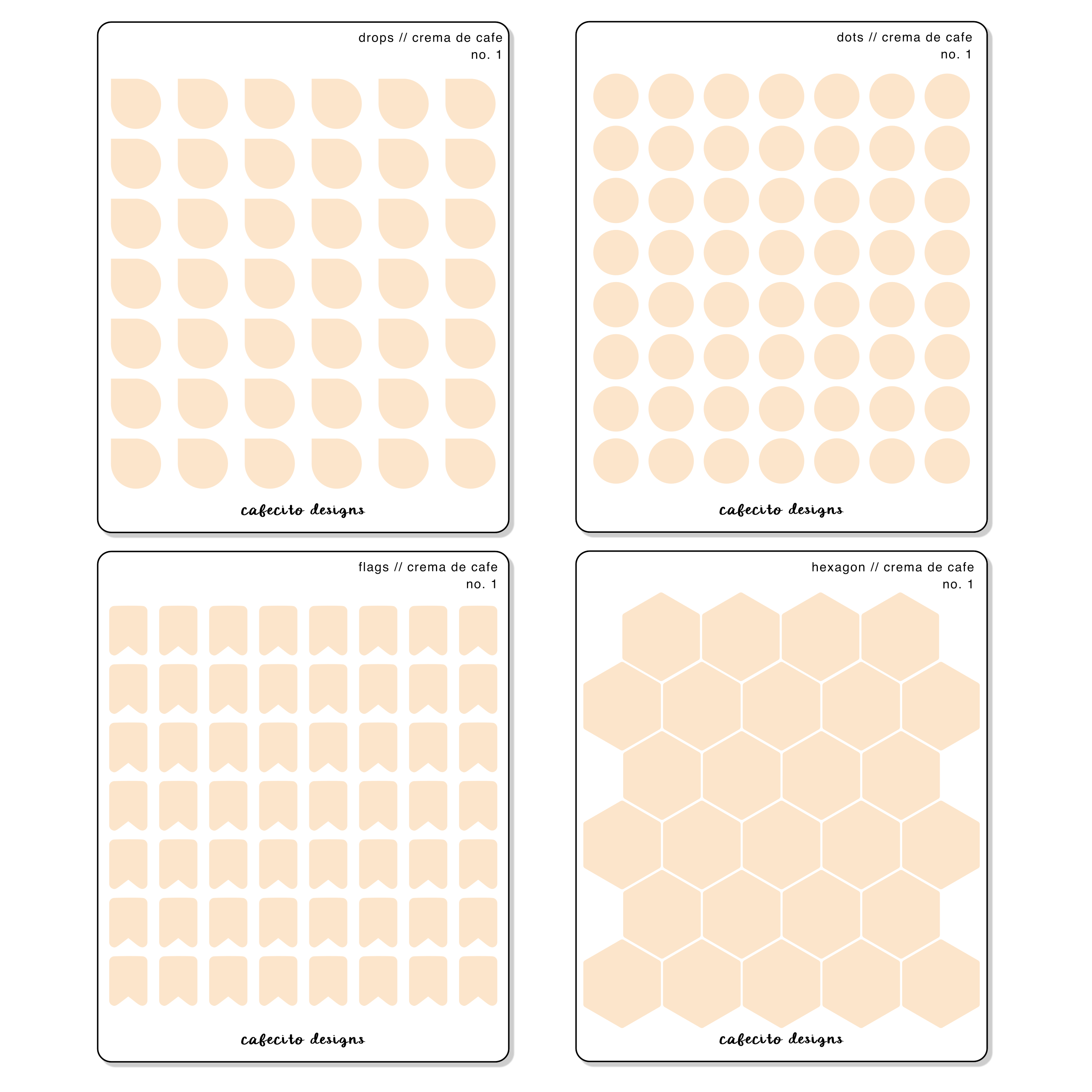 Crema de Cafe - Transparent Sticker Sheet