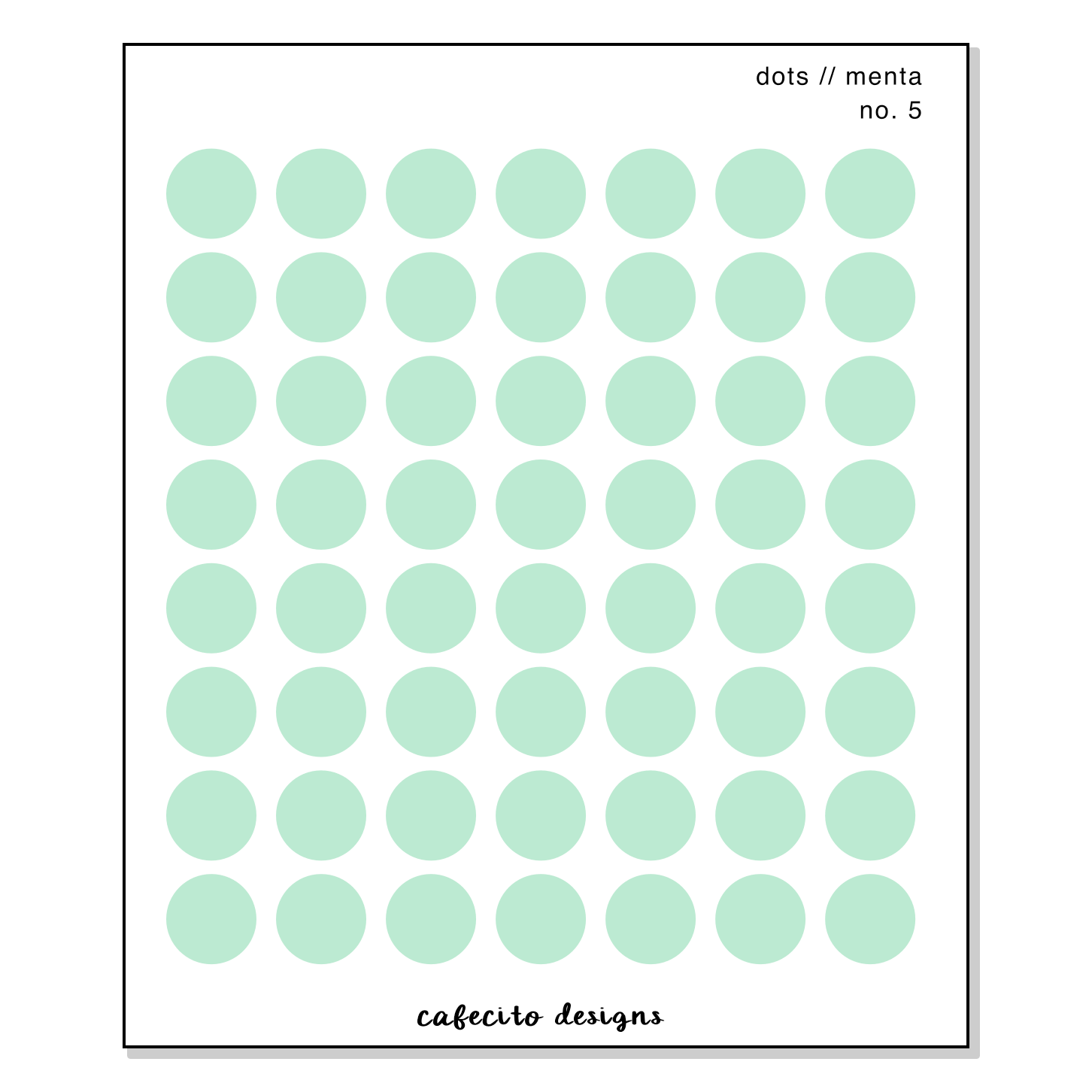 Menta - Transparent Sticker Sheet