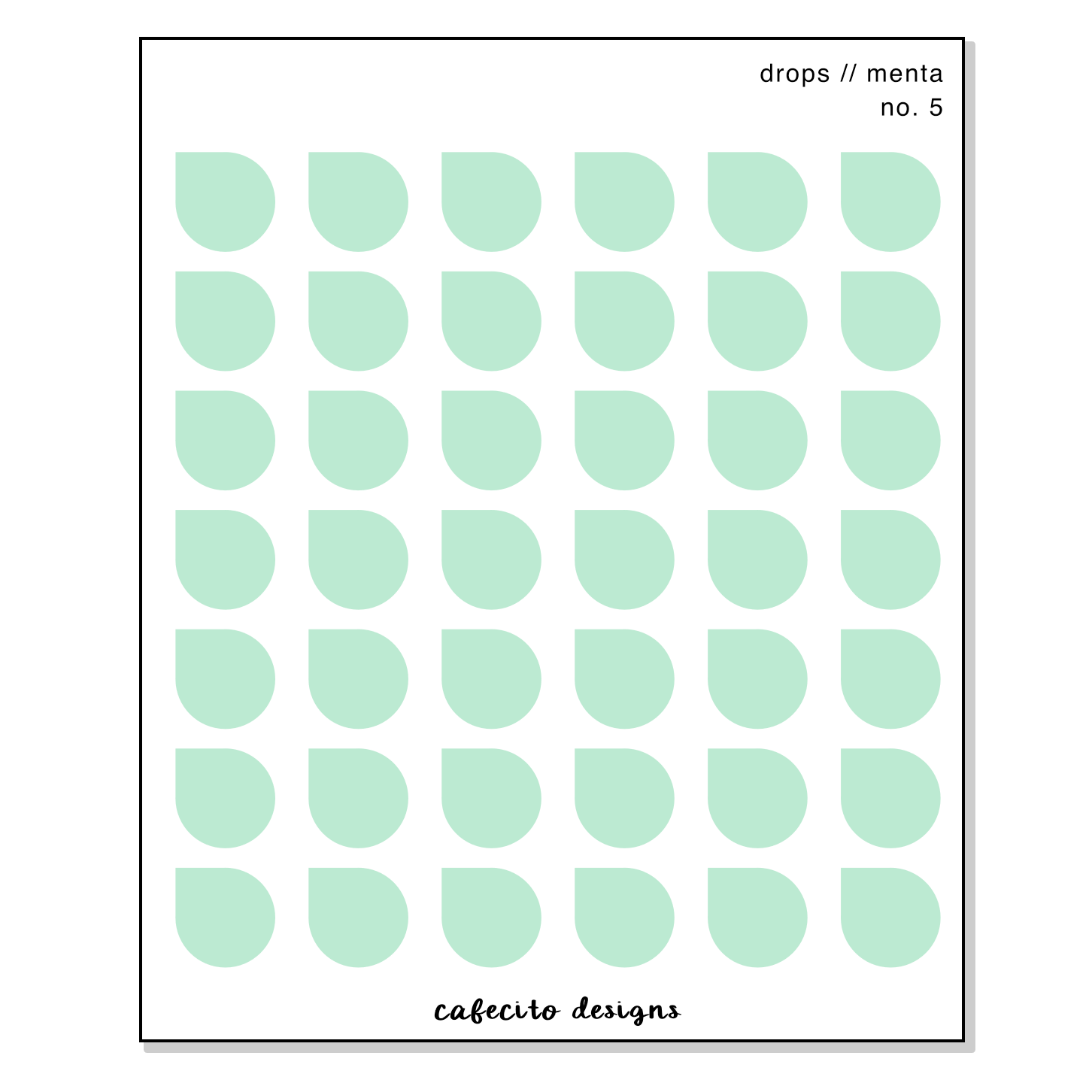 Menta - Transparent Sticker Sheet