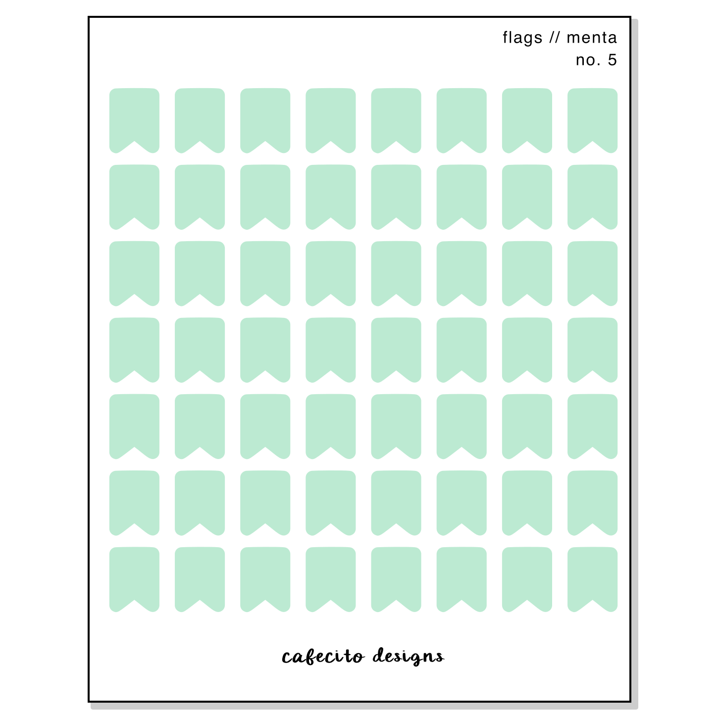 Menta - Transparent Sticker Sheet