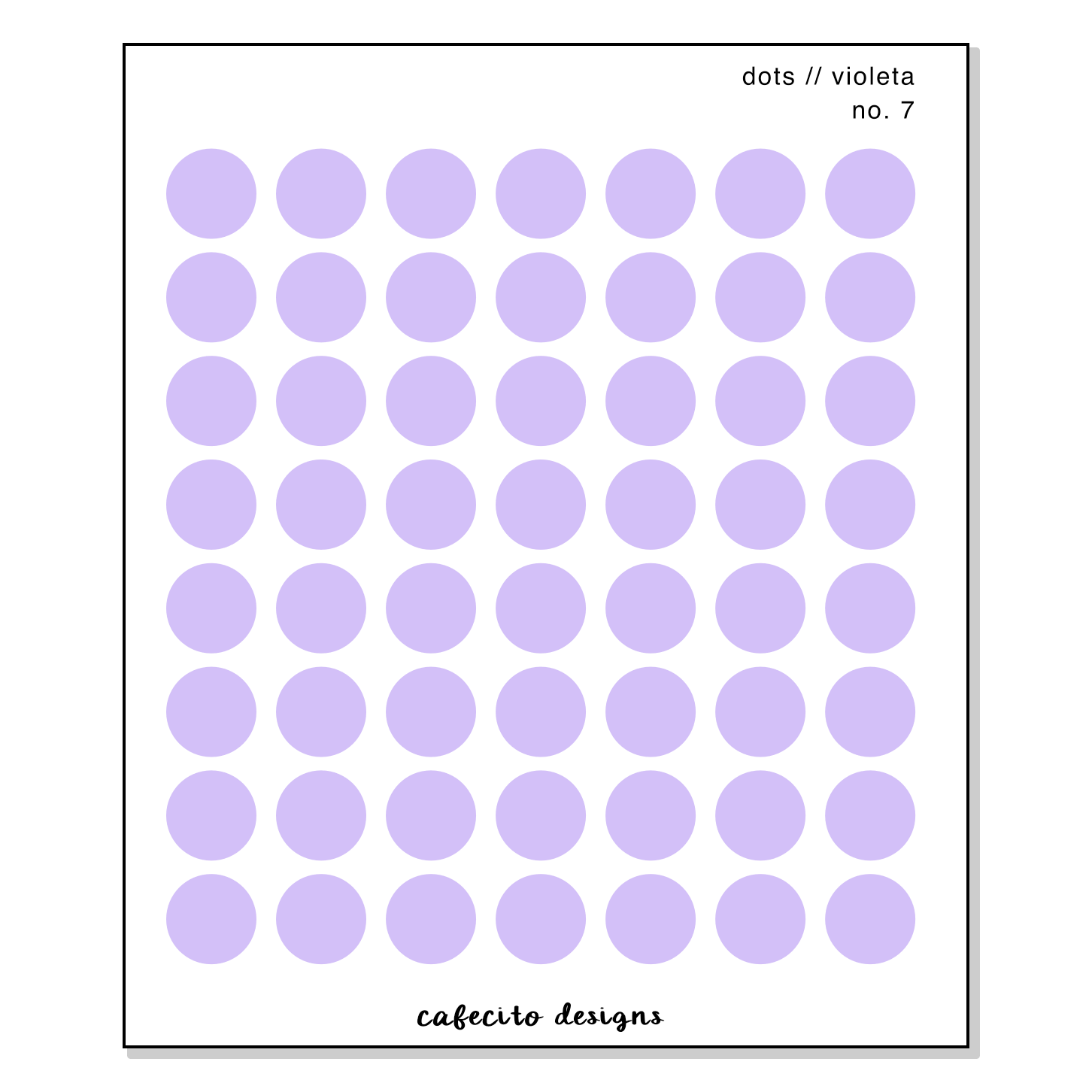 Violeta - Transparent Sticker Sheet